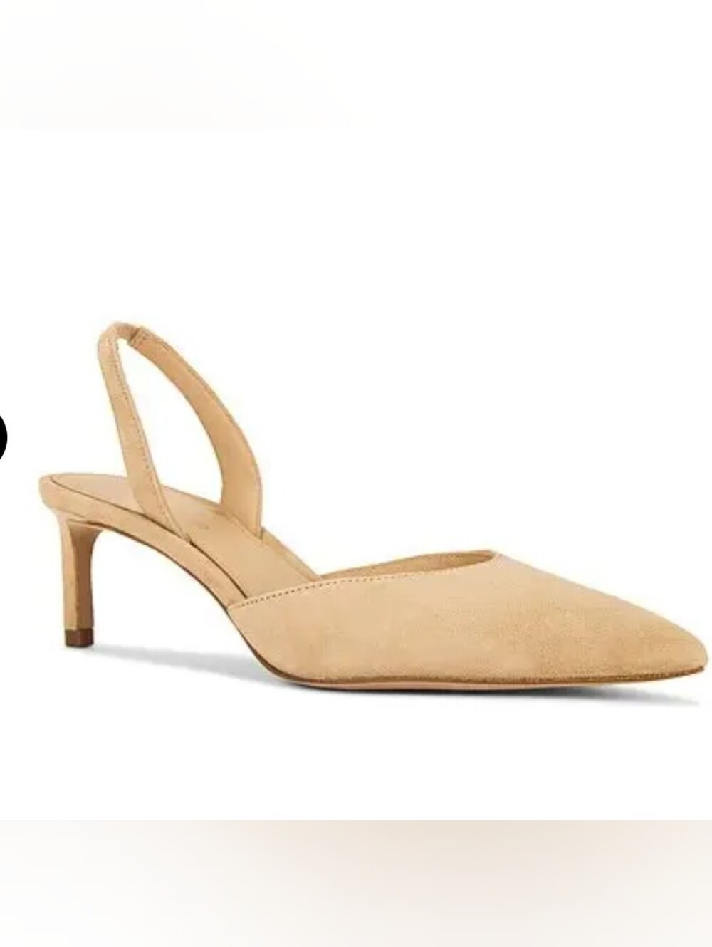 VERONICA BEARD Caroline Slingback Heels Nude Sand Suede 10 NEW